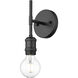 Axel 1 Light 4.75 inch Matte Black Wall Sconce Wall Light in No Shade